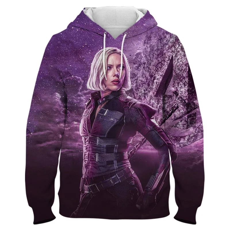 

2021 New Men Clothing 3D Print Natasha Black Widow Oversized Male Hoodies Fashion Women's Sweatshirt Streetwear Children Tops