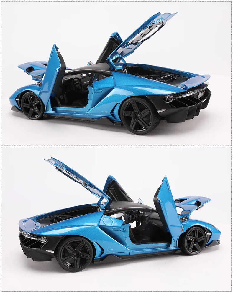 1:18 Lamborghini LP770 центенарио матовый черный/серый/красный/синий Литой Сплав модель автомобиля для детей Подарки