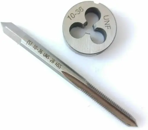 

10-36 (0,19) кран и штамп, один кран машинной резьбы и круглая резьба для правой руки