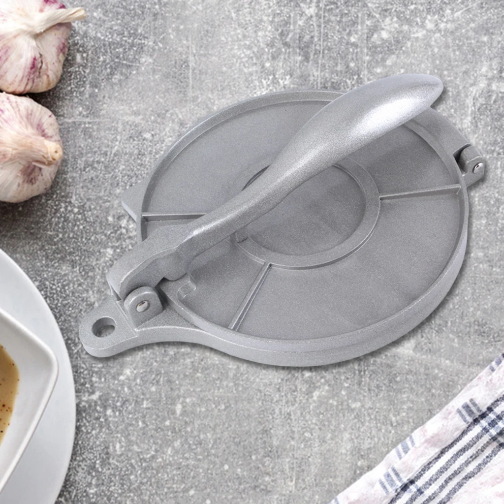 

8"/20cm Cast Aluminum Corn Flour Tortilla Press Tacos Maker Even Pressing