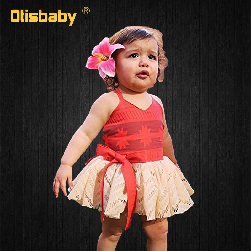2021 Summer Moana Dress for Girls Vaiana Princess Dresses Kids Party Cosplay Costumes with Wig Children Clothing Clothes | Детская