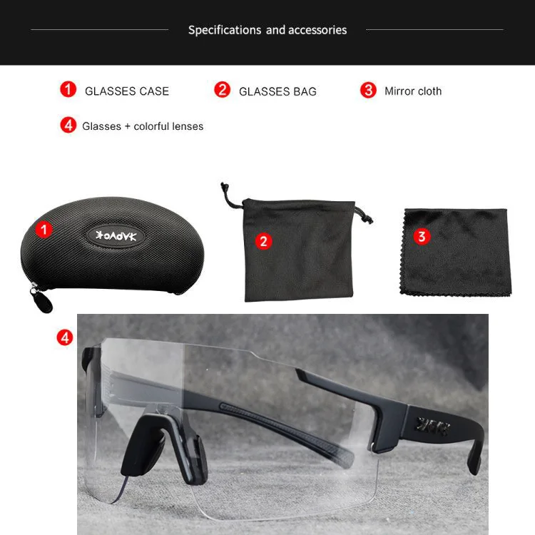 

1Lens Photochromic Cycling Eyewear Men&Women Cycling Sunglasses UV400 Goggles cycling Tactical Glasses Running Outdoor sports