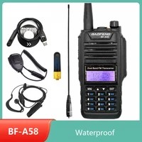 baofeng bf a58 waterproof walkie talkie 10km vhf uhf cb ham radio station portable two way radio transceiver long range hunting