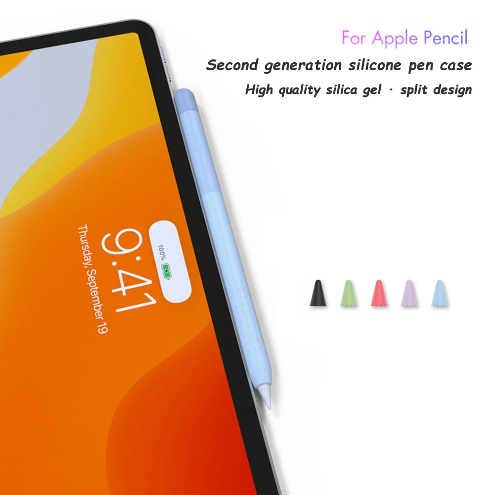 

Силиконовый защитный чехол для карандаша, держатель крышки с наконечником, защитный наконечник для Apple Pencil 1 2, сенсорный Стилус для планшета...