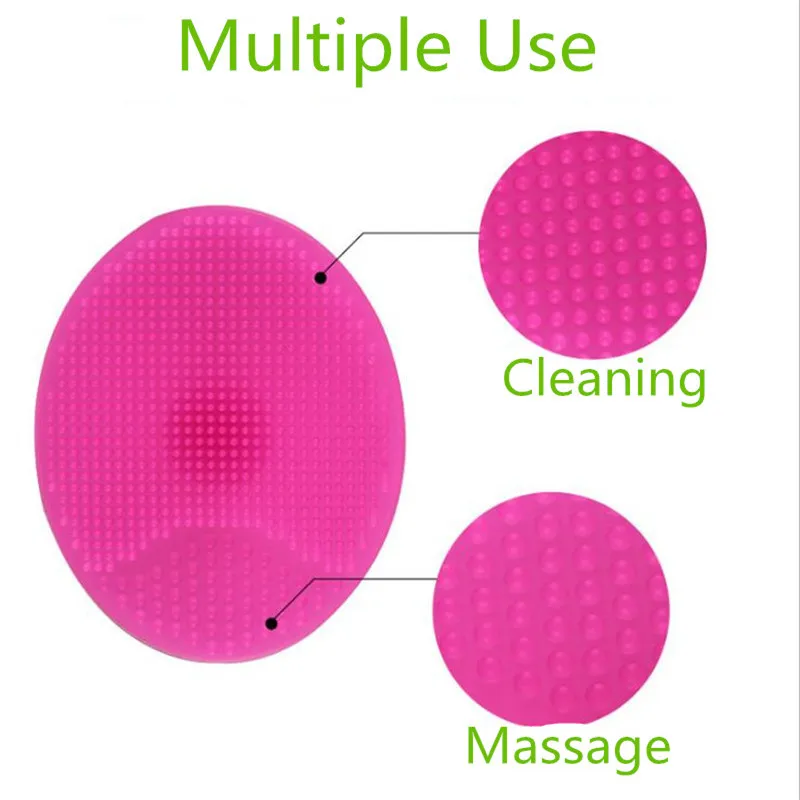 Ручная силиконовая щетка для чистки лица продукт мытья водонепроницаемый