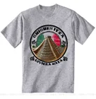 CHICHEN ITZA новая Мексиканская хлопковая серая футболка популярная безразмерная футболка