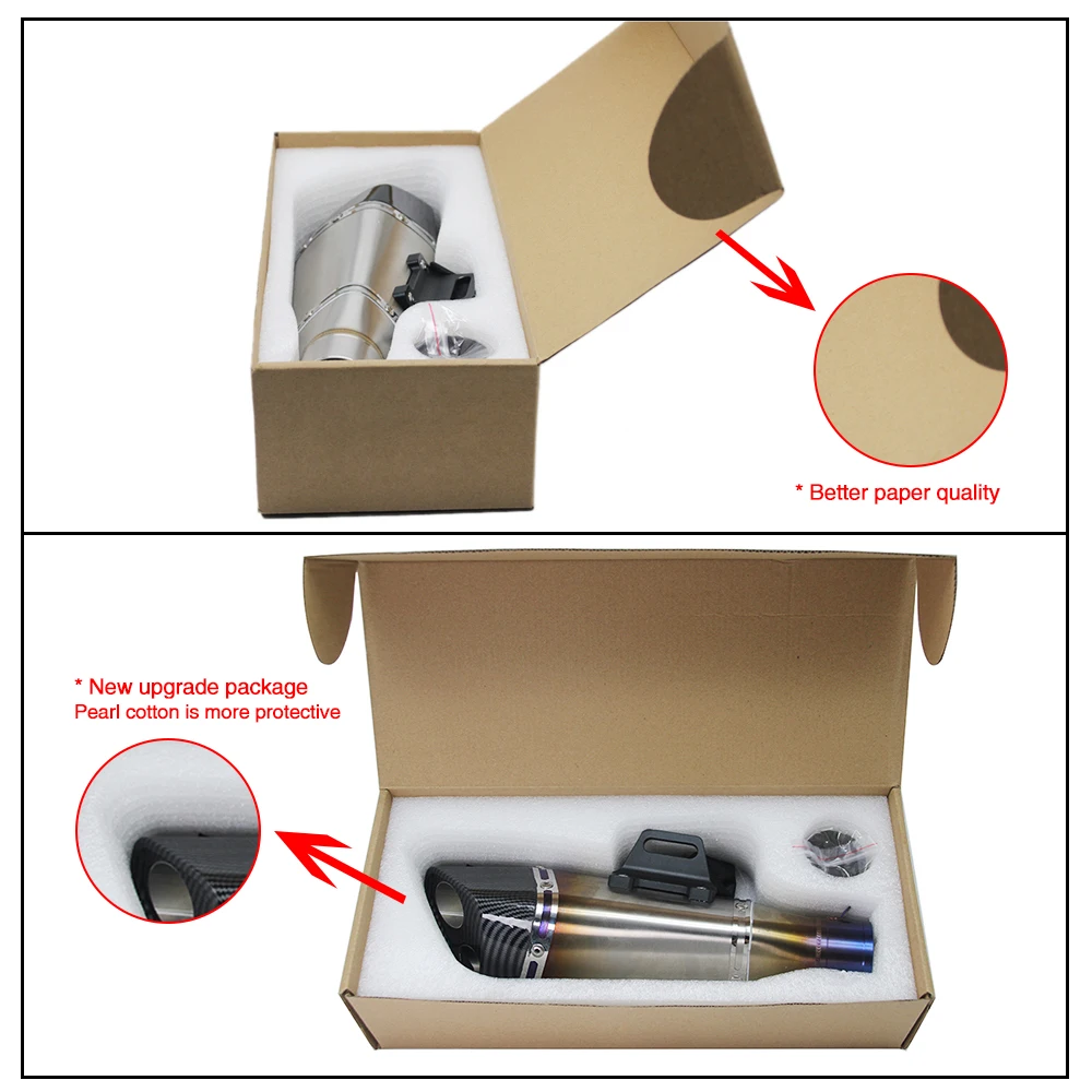 Универсальный глушитель ZSDTRP 51 мм для выхлопной трубы мотоцикла SC Escape Kawasaki ZX 6R 10R BMW