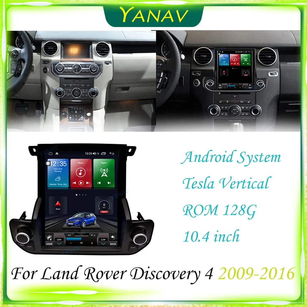 

Автомагнитола на Android с вертикальным экраном для Land Rover Discovery 4 2009-2016, GPS-навигация, стереоприемник, видео, мультимедийный плеер