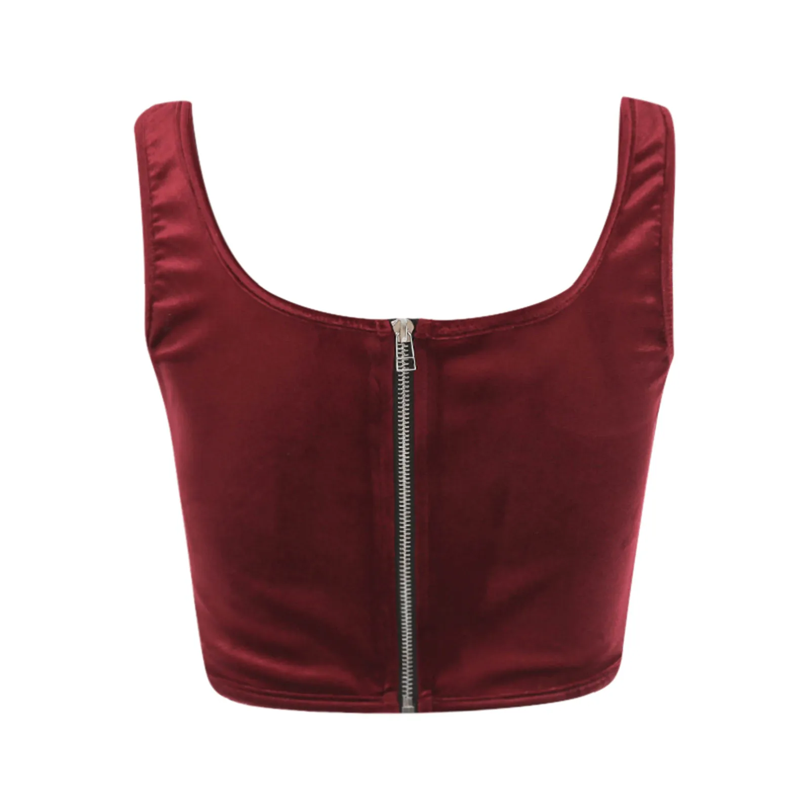 Женская Летняя мода на бретельках тонкий короткий бархатный маленький жилет 2021