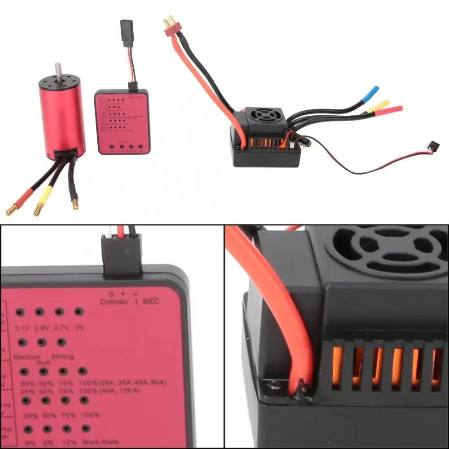 S3670 2850KV RC бесщеточный двигатель + 120A контроллер скорости ESC комбинированный набор
