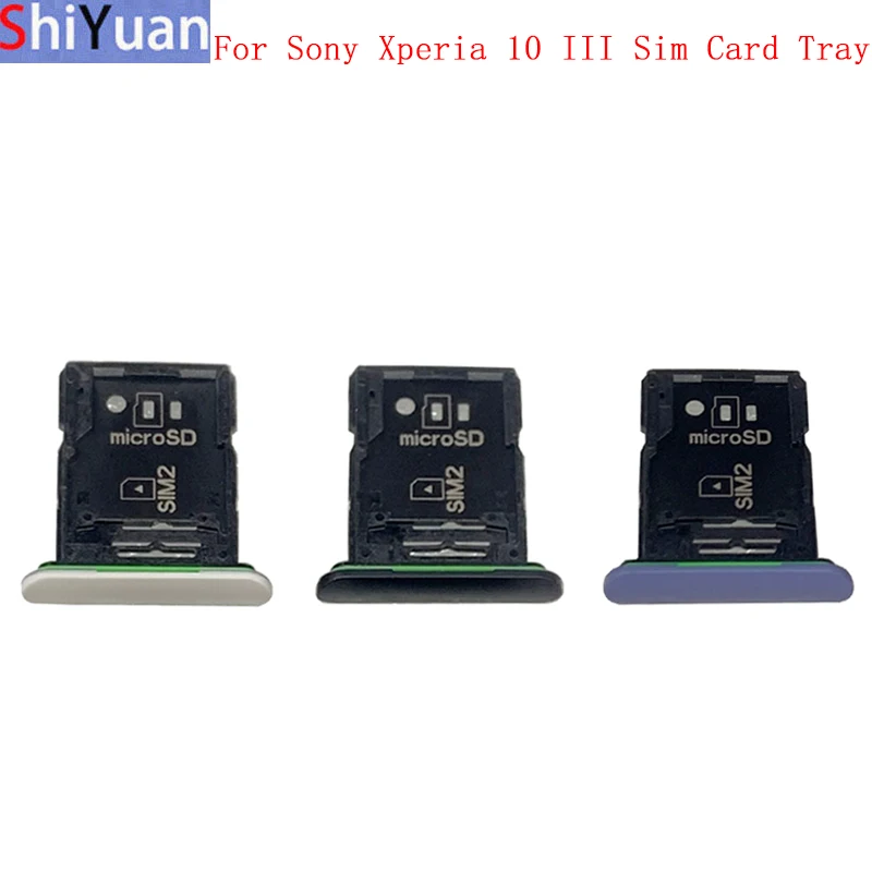 Лоток для SIM-карты карта памяти MicroSD Sony Xperia 10 III слот держатель запасные части |