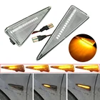 2x Динамический светодиодный мигающий поворотный сигнал, боковой габаритный фонарь для Renault MK4 Vel Satis Wind Avantime Megane 2 Scenic 2 Espace 4