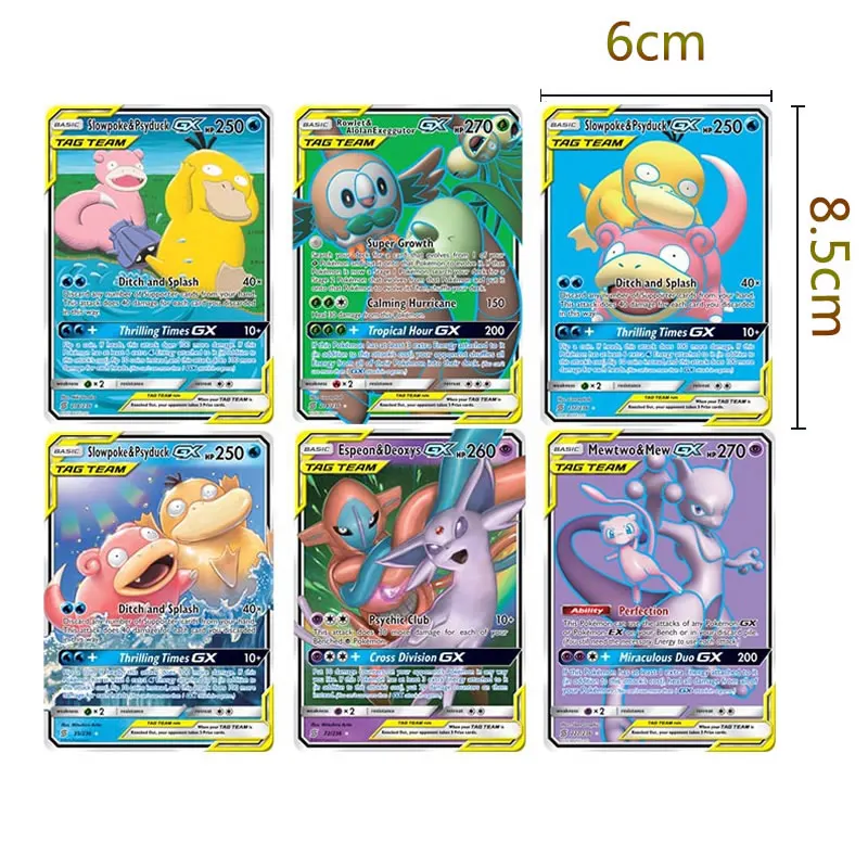 

30PCS Pokemon Cards TAGTEAM TAKARA TOMY English Trading Game VMAX GX EX Shining Card Booster Box Kids Battle Collection Gift Toy