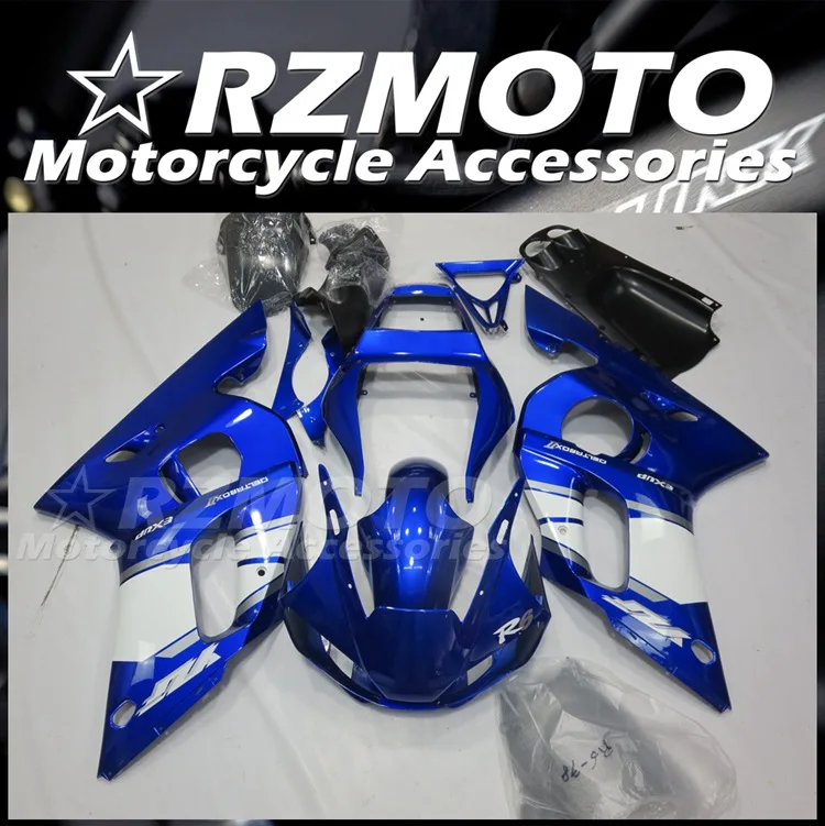 

4Gifts New ABS Fairings kit for YAMAHA YZF- R6 1998 1999 2000 2001 2002 98 99 00 01 02 Bodywork set White blue