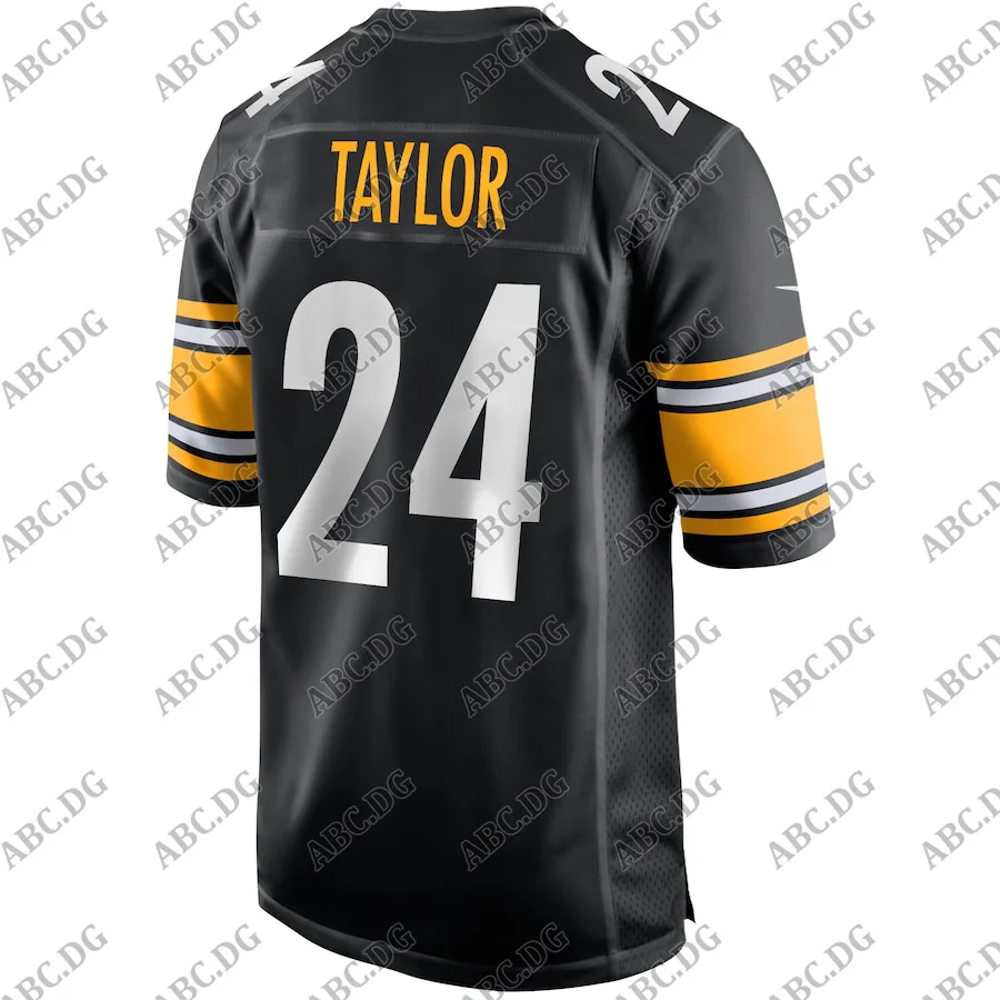 

Customized Stitch Men Women Kid Youth Pittsburgh Ike Taylor Black Game Retired Player Jersey 4XL 5XL 6XL