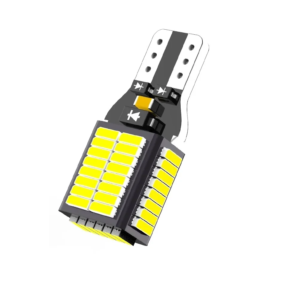 50 шт. светодиодсветодиодный лампы T15 906 W16W 12 В 4014 54-SMD 7 Вт 912 лм