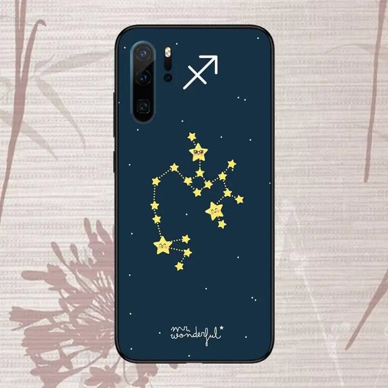 

constellations zodiac signs Phone Case For Huawei honor Mate P 9 10 20 30 40 Pro 10i 7 8 a x Lite nova 5t