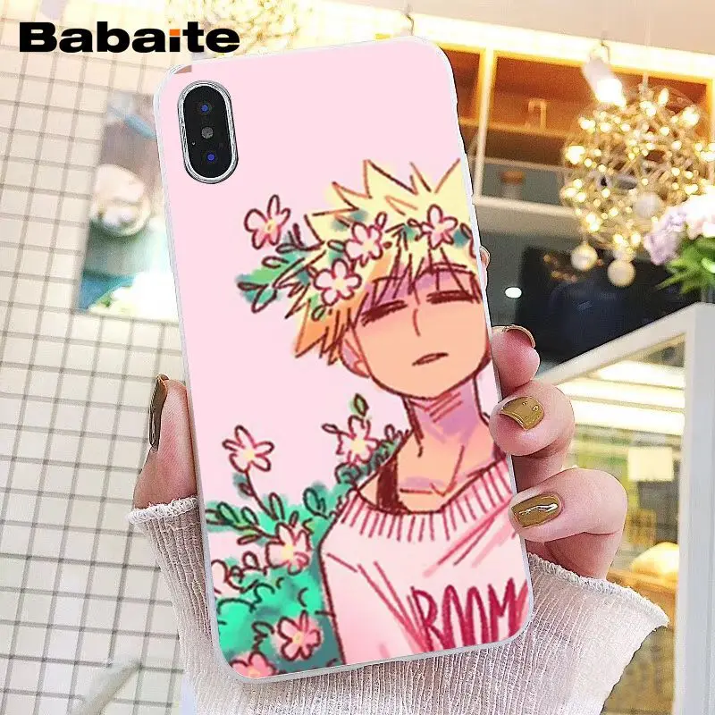 Babaite аниме My Hero Academy deku bakugou Boku no Hero чехол для телефона iPhone XR 11 Pro Max XS MAX 8 7 6 6S Plus X 5 5S SE