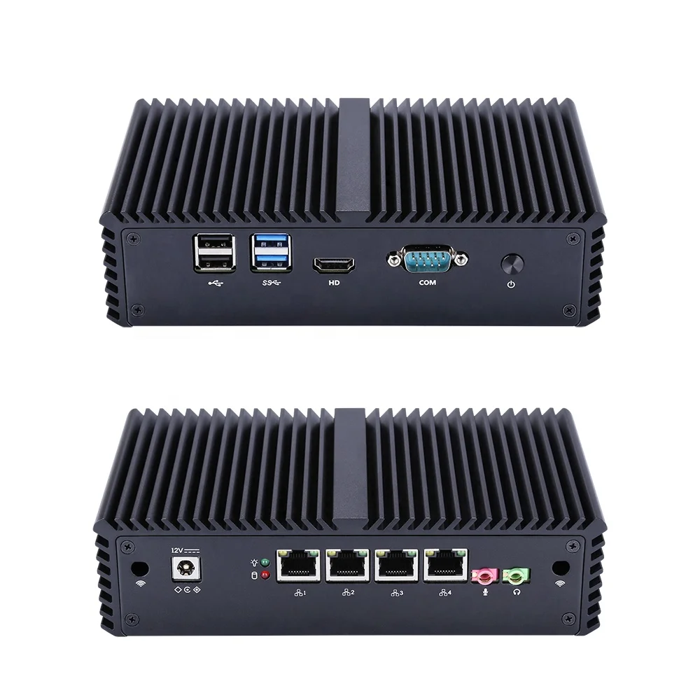 

Qotom Q350G4Y-S05 Core i5-4300Y Barebone Mini PC с 4 Ethernet NIC компьютером