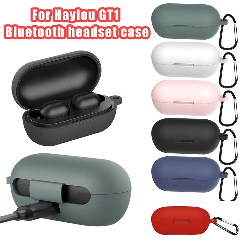 Мягкий силиконовый чехол для наушников BOORUI Haylou GT1 + Plus противоударный