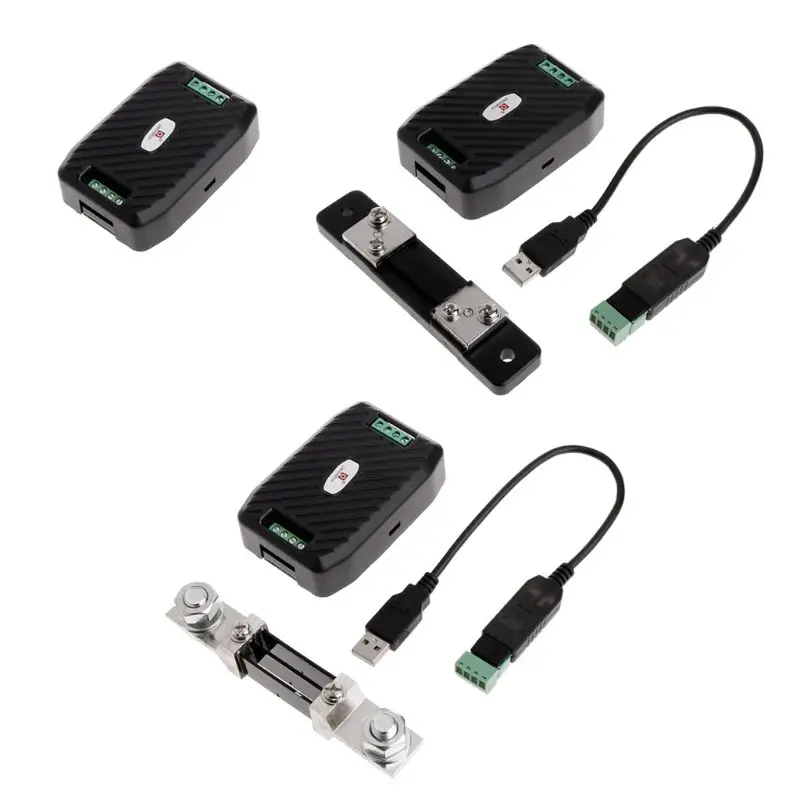 PZEM-017 блок связи постоянного тока RS485 интерфейс Modbus 0-300V 300A шунт USB кабель 83XA |
