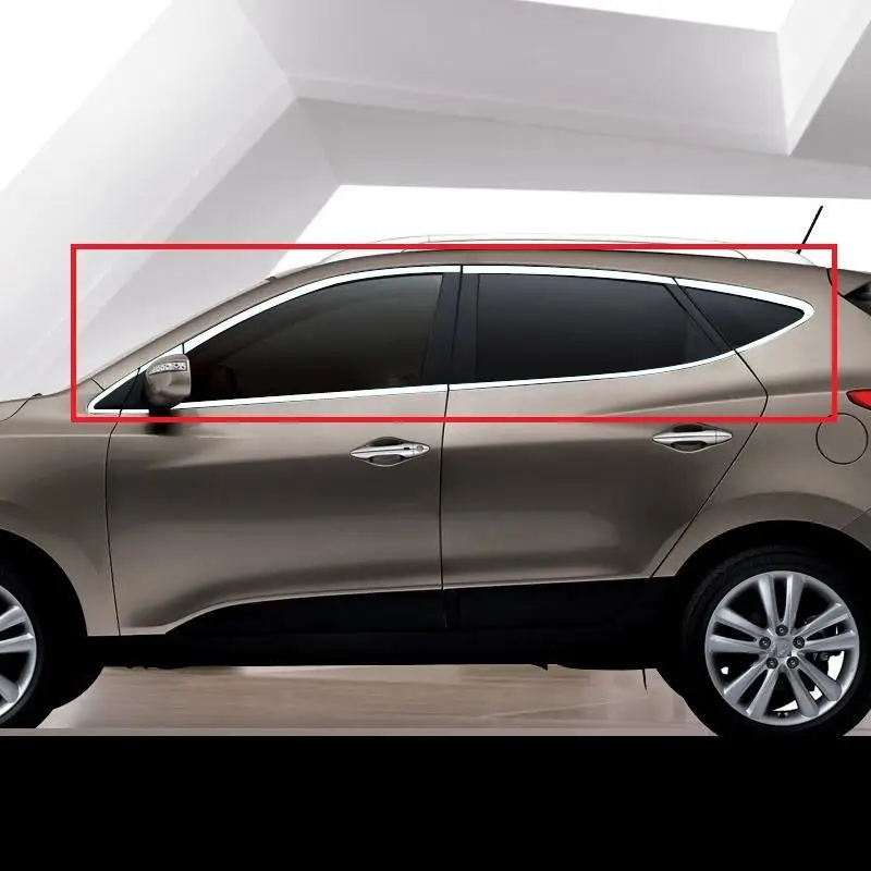 Оконный внешний хромированный Автомобильный декоративный протектор для