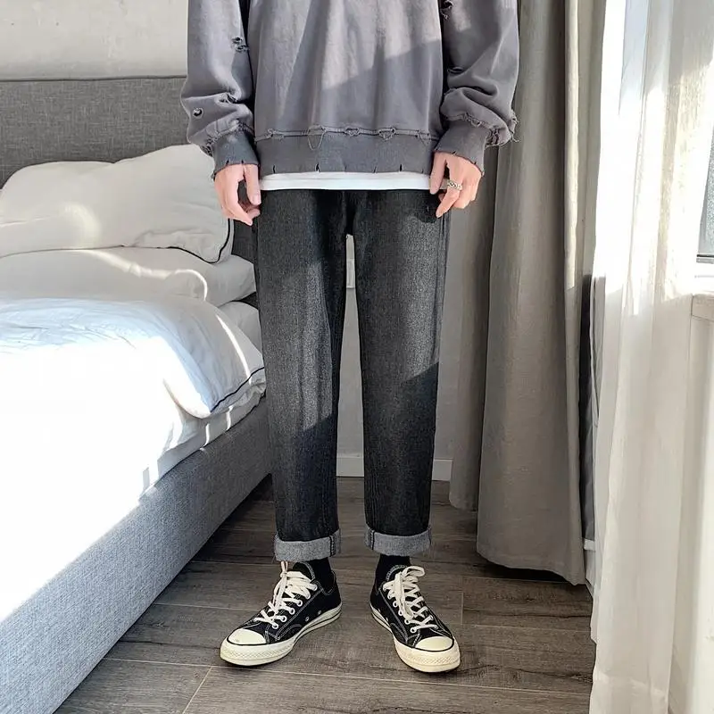 2021 Новые весенние и летние хит продаж мужские модные повседневные джинсовые