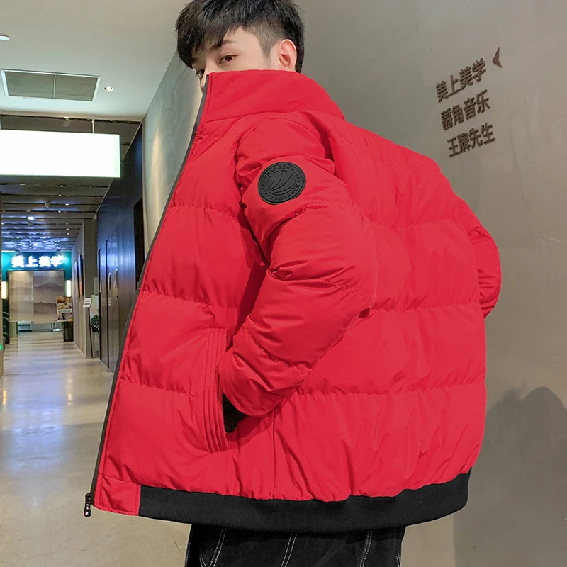 

Down Jacket Men's Autumn And Winter 2021 New Cotton Korean Fashion Warm Thickened Tide Brand Men