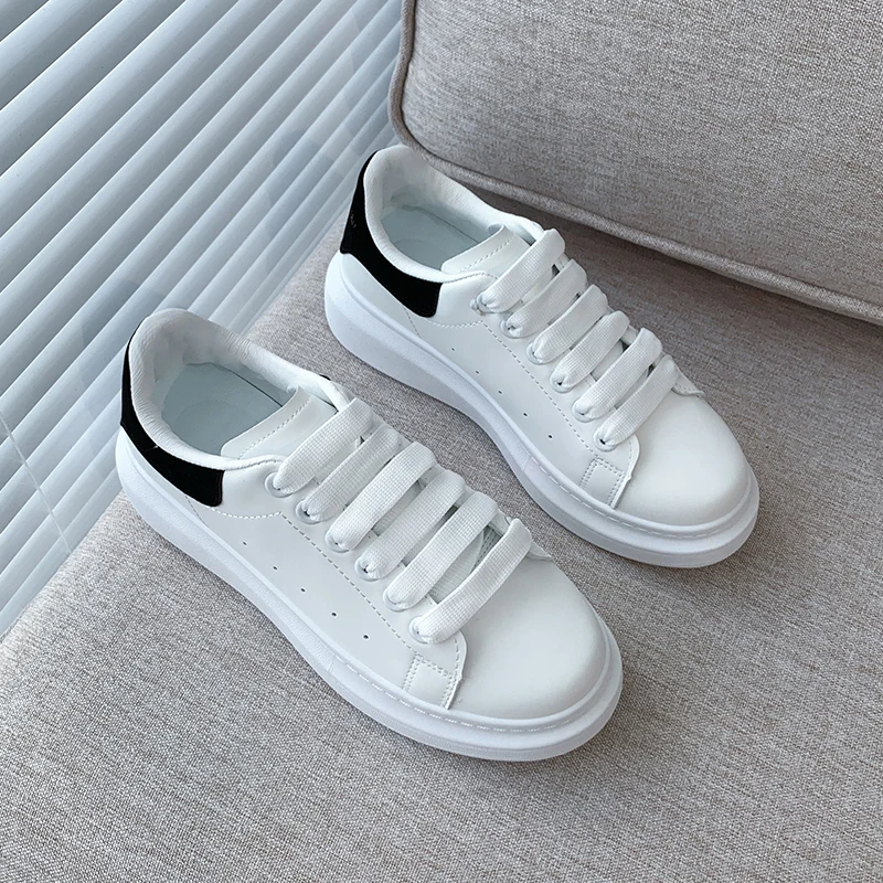 2021 New Summer Flat Platform Woman Shoes Breathable Leather Casual Shoes Woman Ladies Shoes Zapatillas Mujer