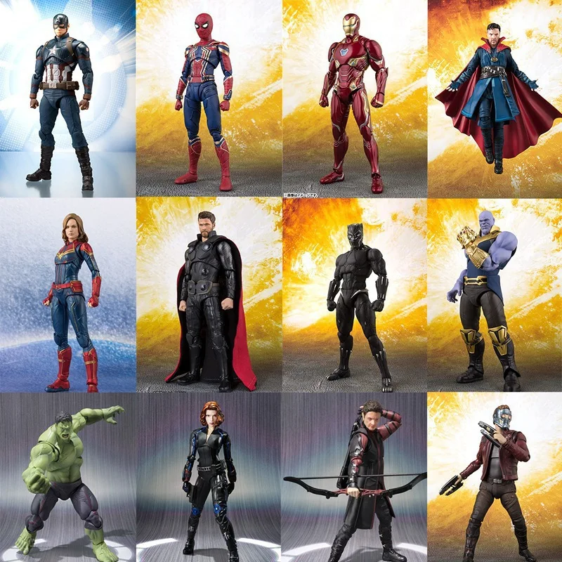 

Reunion 4 Multiple Heroes About 15cmshf Iron Man Mk50 Thor Spiderman Hulk Captain Marvel Black Widow Can Make A Model