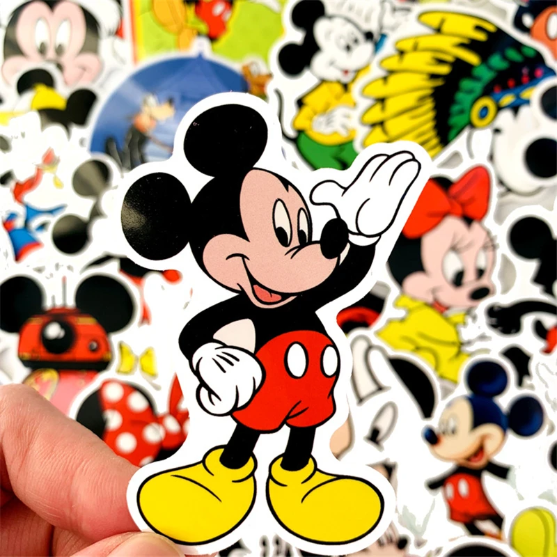 50 шт. милый мультяшный Микки стикер s украшение для дома Виниловая наклейка