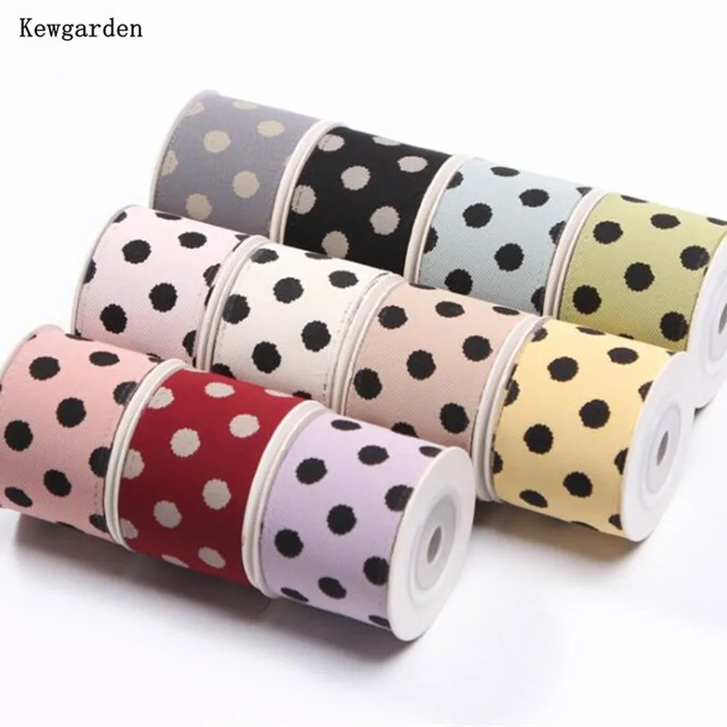 

Аксессуар для банта для волос Kewgarden «сделай сам», точечная лента для ручной работы, 1,5 дюйма, 1 дюйм, 25 мм, 40 мм, подарочная упаковка, 10 ярдов