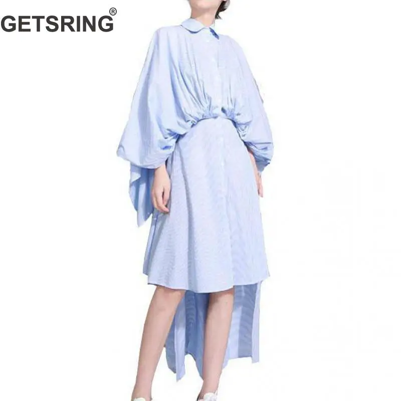 GETSRING 2017 Летний Новый женский хлопковый плащ с рукавами Холтер асимметричное