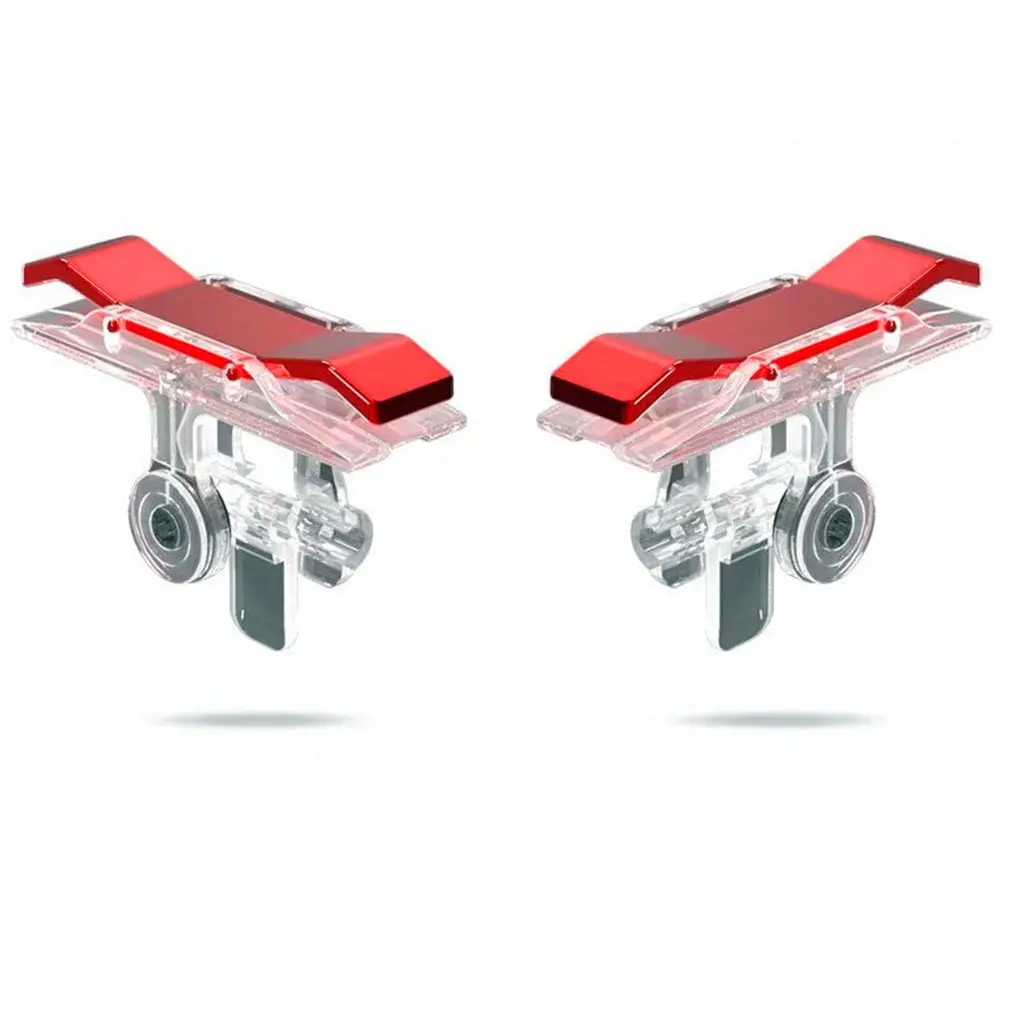 2pcs mobile phone gaming trigger gamepad for pubg button handle for l1r1 shooter controller keypads grip for iphone android free global shipping