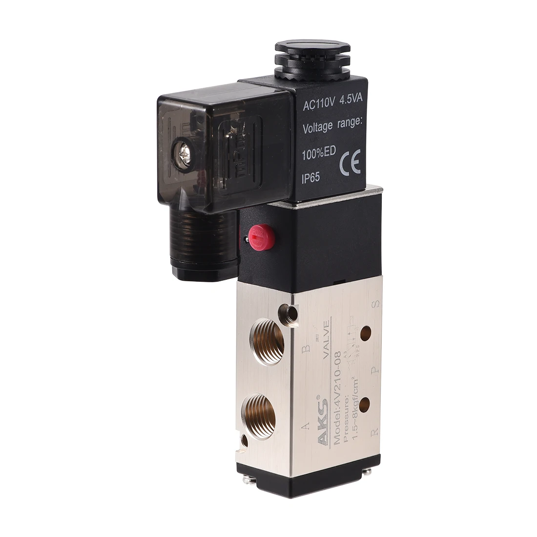 

uxcell Air Single Electrical Control Solenoid Valve AC 110V 5 Way 2 Position 1/4" G Thread Internally Piloted Acting Type