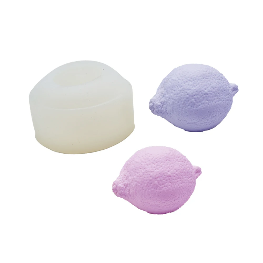 NEW 3D Handmade Lemon Shape Silicone Mould Aromatherapy Gypsum Mold Cupcake Props Fondant Candy Soap Candle |