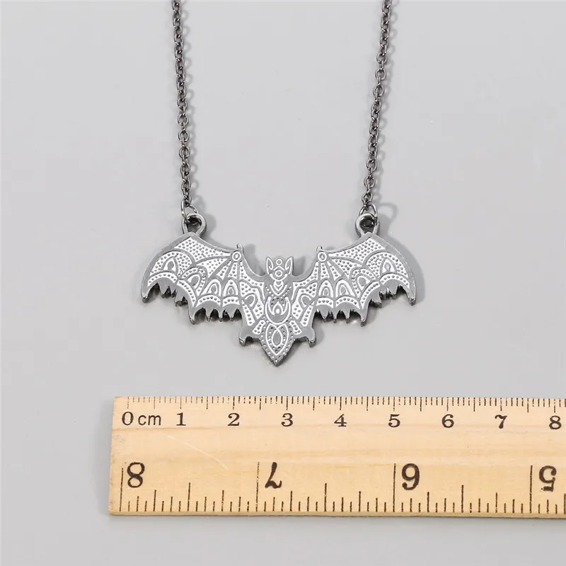 wholesale 2020 Gothic Vampire Bat Necklaces Black Animal Choker For Women Men Retro Amulet Pendant chain Jewelry gargantilha | Украшения и