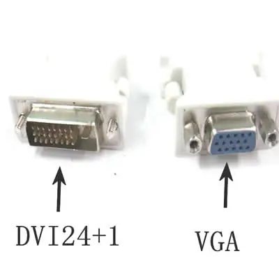 Dvi24 +1 to VGA Adaptor DVI Revolution VGA Female DVI-D Converter Head Host Graphics Card Converter