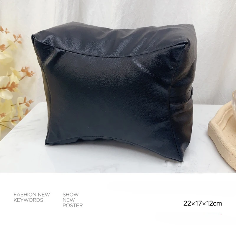 Подушка-подставка для рук BQAN розовая мягкая из искусственной кожи держатель ног