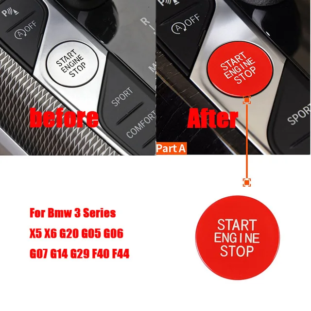 

Кнопка зажигания для BMW 3 Series X5 X6 G20 G05 G06 G07 G14 G29 F40 F44