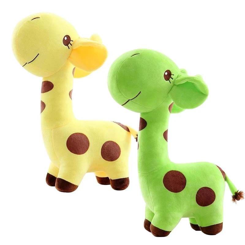 15cm Cartoon Mini Size Giraffe Plush Toy Animal Deer Stuffed Doll Colorful Dolls High Quality for Baby Kids Girls Gifts - купить по