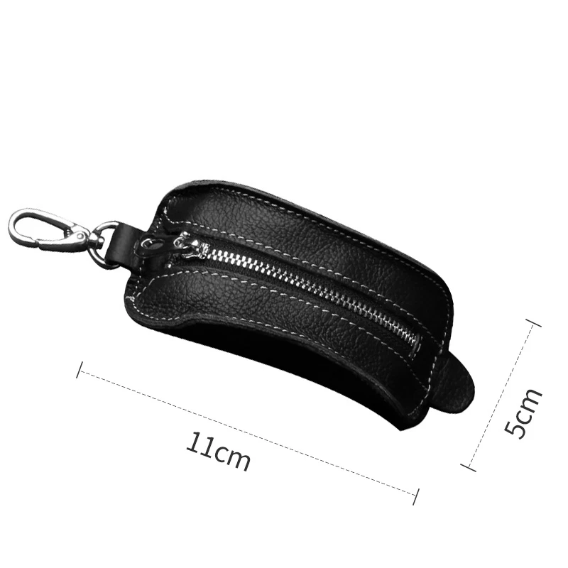 

100% Genuine Leather Key Wallet Pouch Business Men Door Car Key Case Bag Holder Male Keychain Key Organizer Housekeeper