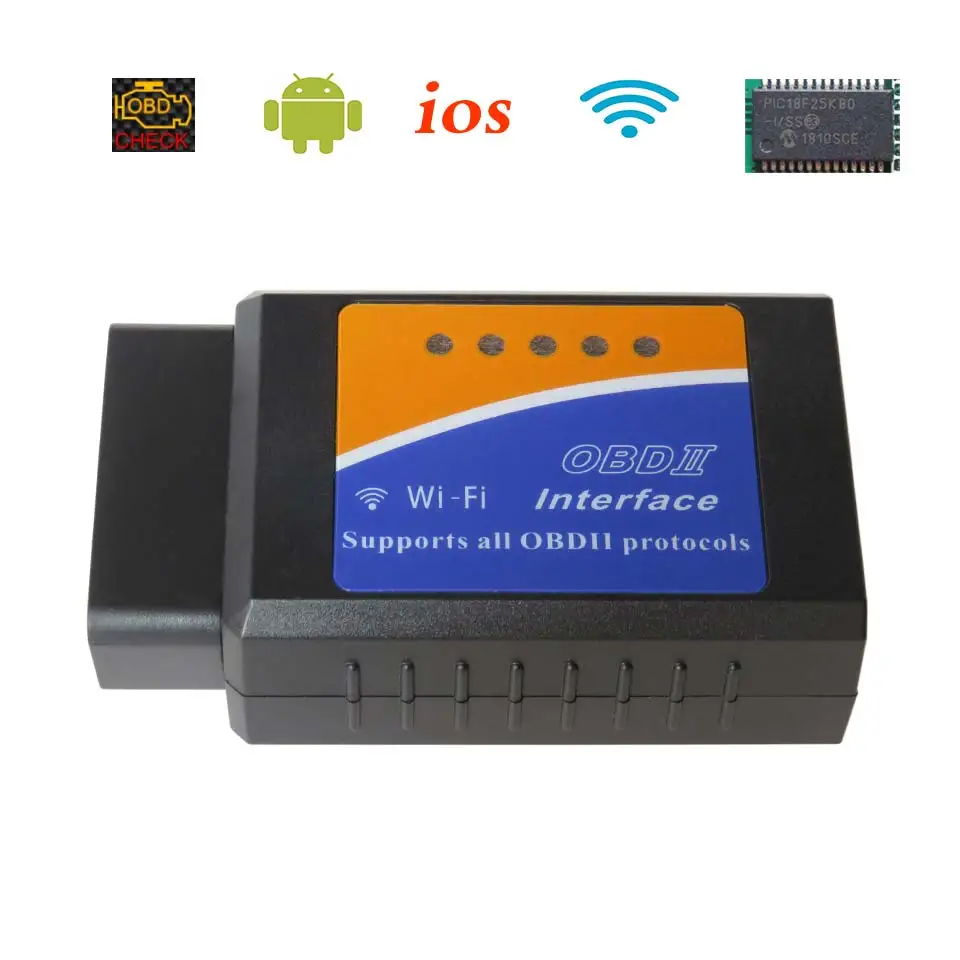 ELM327 V1.5 WIFI OBD2 автомобильный диагностический сканер для iOS/Android ELM 327 Wi Fi V 1 5 OBD 2