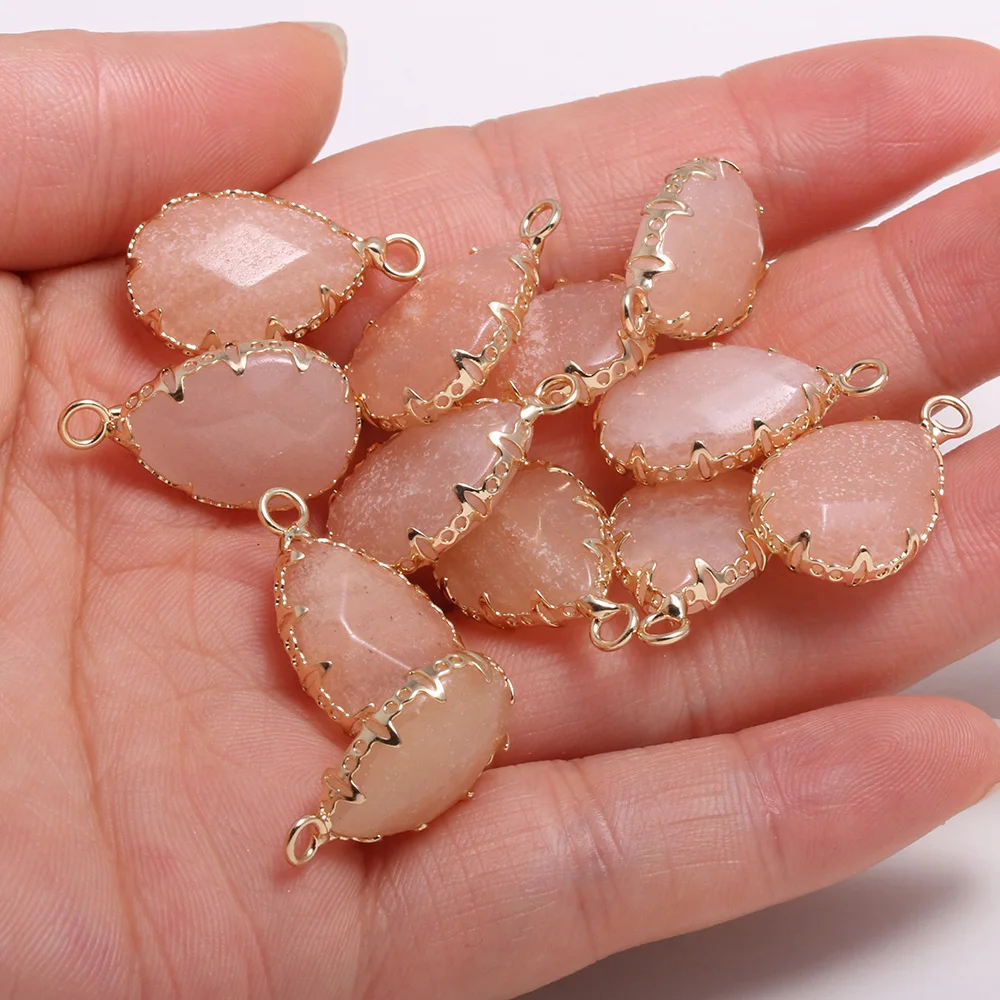 4 Pieces Natural Stone Pendants Water Drop Shape Faceted Amethysts Lace 13x23mm Charm for Jewelry Making DIY Necklace Bracelets | Украшения