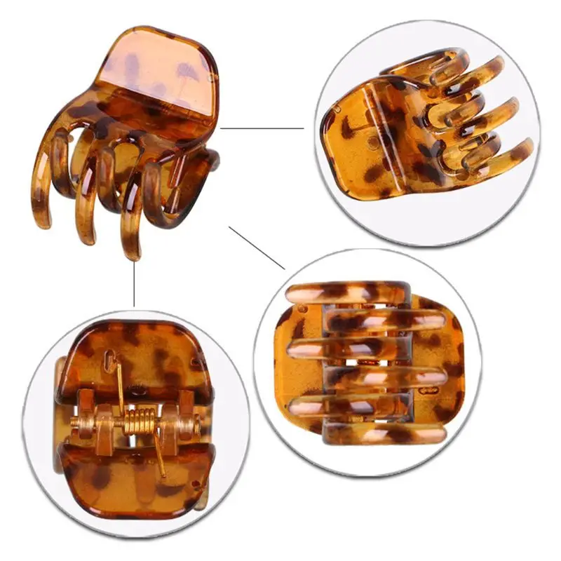 

2020 24Pcs Plastic Mini Hair Claw Clamp Non-Slip Mini Jaw Clips Barrette Styling Tool