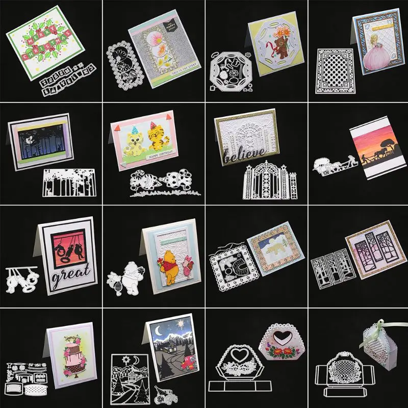 Торт ко дню рождения металлический Трафаретный вырубной штамп трафарет для