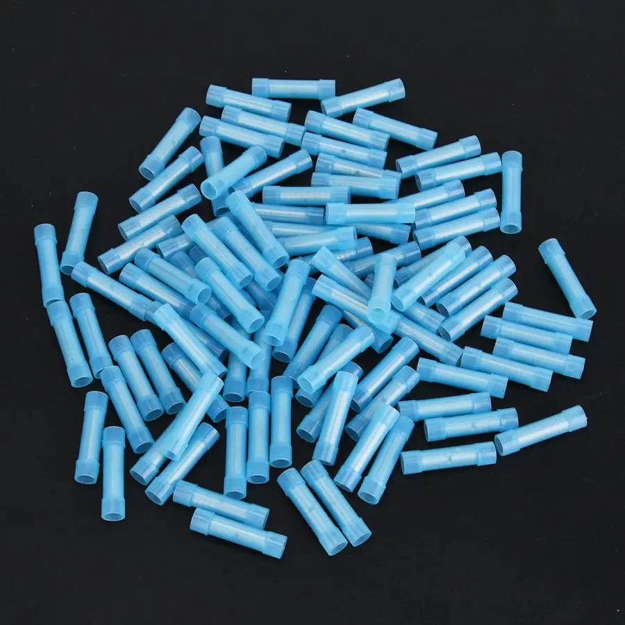 100 шт. обжимной клеммный соединитель синий нейлоновый изолированный