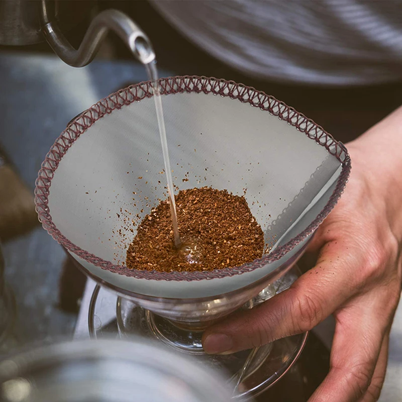 

Reusable Percolator Filter Coffee Filter Convenient Durability Filter Tea Beer Milk Coffee Oil Filtration Strainer Mesh