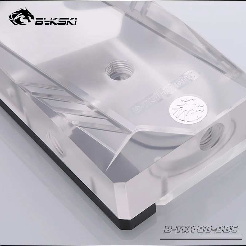 Bykski матовый акриловый квадратный резервуар для воды совместимый ddc насос чехол для компьютера резервуар G1/" 12 см кронштейн/длина 180 мм 220 мм