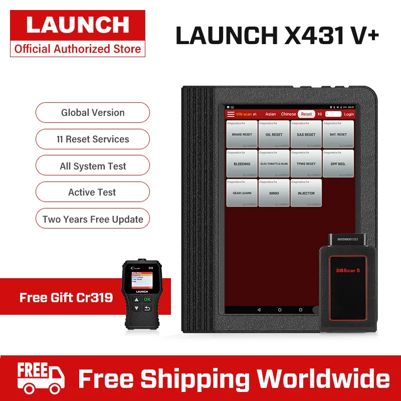 Launch X431 V+ 10 дюймов Автомобильный диагностический инструмент полная система диагностики сканирующие инструменты Автомобильный сканер Автосканер ECU кодирование X 431 V Plus